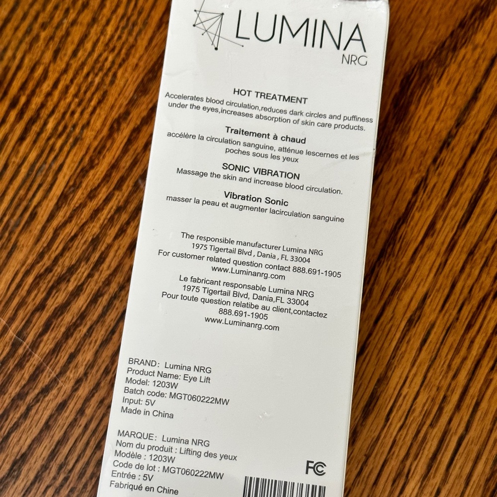Lumina NRG 3 In 1 Eye Lift NWT - Picture 2 of 2